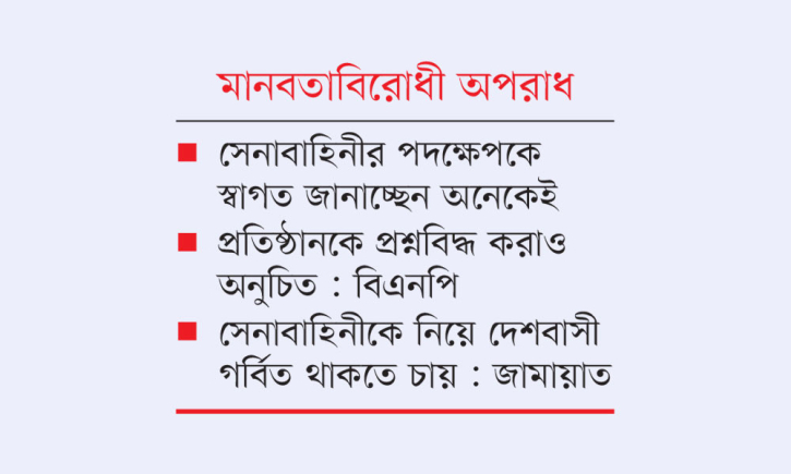 সেনা কর্মকর্তাদের বিচার ইস্যুতে তোলপাড় দেশজুড়ে