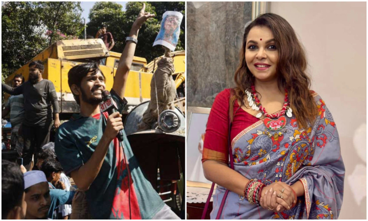 ৩২ নম্বরে বুলডোজার নিয়ে যাওয়া দলকে ‘রাজাকার’ আখ্যা শাওনের