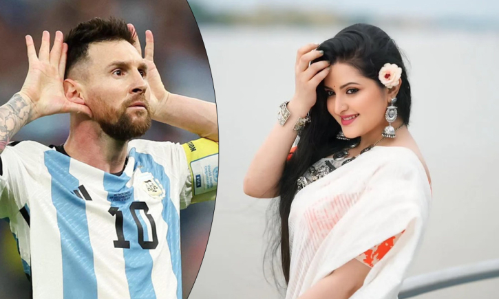 মেসির ‘ডাইহার্ড ফ্যান’, আর্জেন্টিনাকে ‘উড়ন্ত চুমু’ পরীমনির