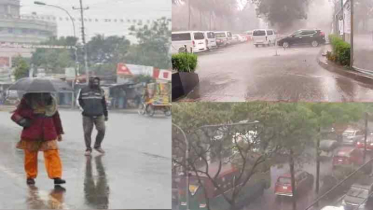 রাজধানী জুড়ে হঠাৎ বৃষ্টিতে স্বস্তির নিঃশ্বাস