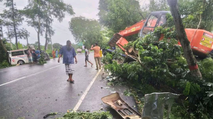 রোগীবাহী অ্যাম্বুলেন্স-ট্রাক মুখোমুখি সংঘর্ষে নিহত ৪