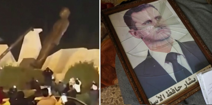 সিরিয়াজুড়ে উল্লাস, ভেঙে পড়ে বিমানবন্দরের সেবা