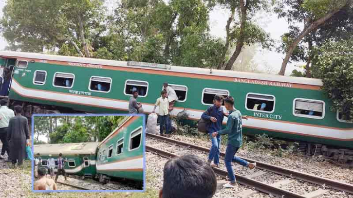 কুমিল্লায় ময়মনসিংহগামী ট্রেনের ৯ বগি লাইনচ্যুত